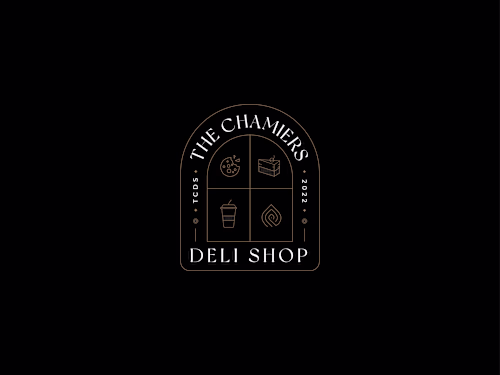 The Chamiers Deli Shop - Modern & Ritzy identity