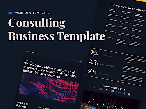 Consulting Firm · Webflow Design & Development