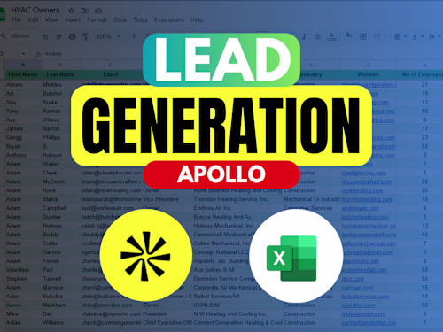 B2B Lead generation and list building using Apollo