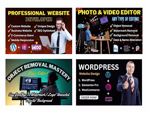 Freelancing Platform Thumbnail Design Showcase 