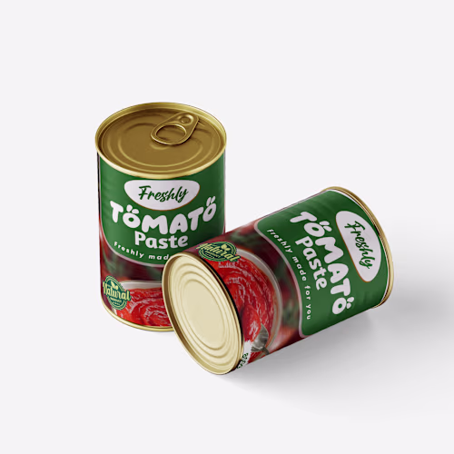 This is a label design I worked on for freshly tomato paste.