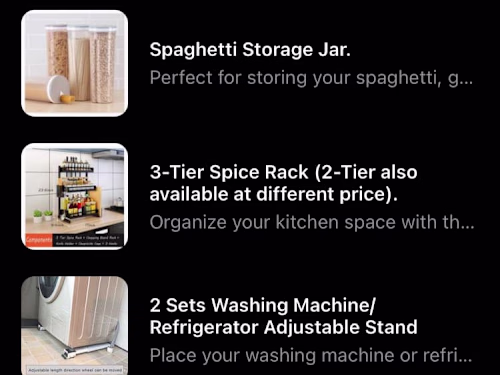 Online shop management 