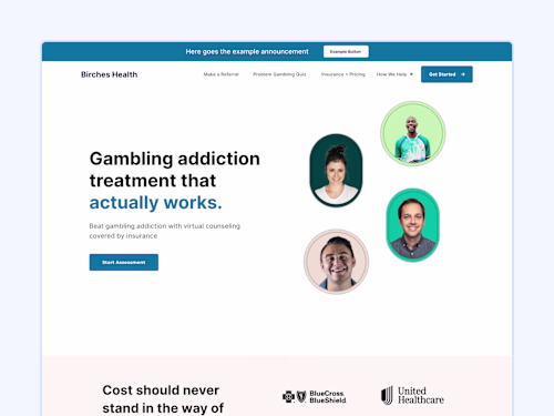 Birches Health - Website Redesign & Framer Development