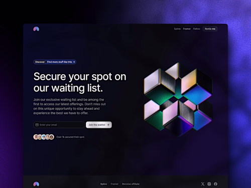 WaitlistPro: Framer Template