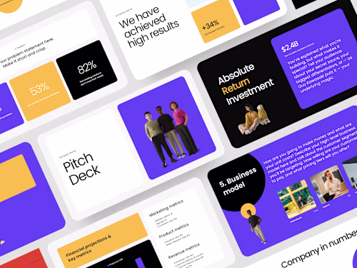Pitch Deck Design for a Fintech Company