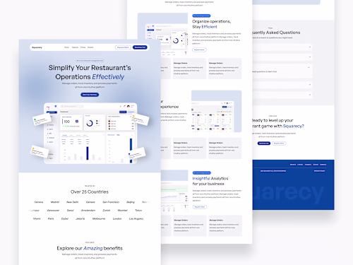 Squarecy Landing Page 
