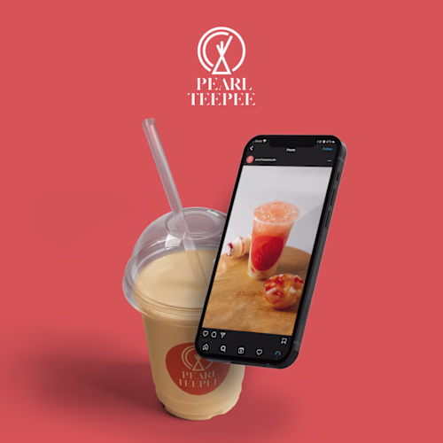 Pearl Teepee Café Socials | Graphic Design