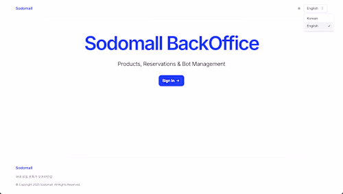 Back Office Management System