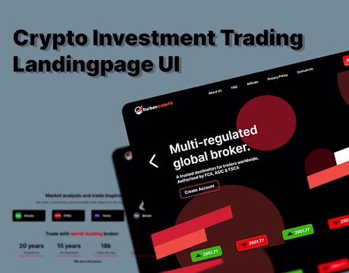 A Trading Site Landing Page (1) | Images :: Behance