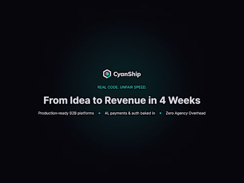 CyanShip: SaaS MVP Platform