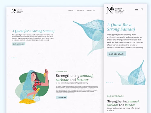 Figma Design to Dynamic WordPress Website - Rohini Nilekani