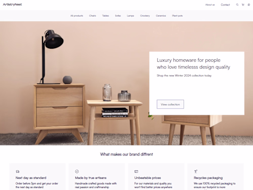 ArtistryNest: My first project using a figma design with Next.js