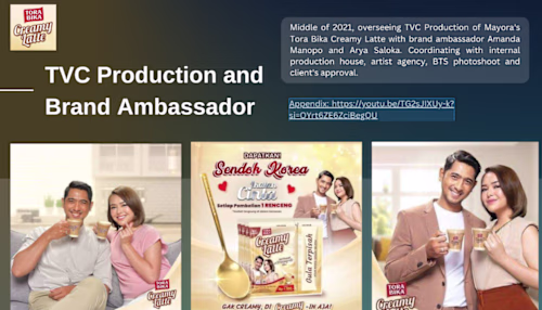 I managed TVC production project