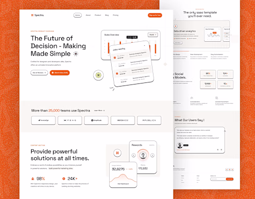 SaaS Landing page design