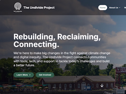 Website for Theundivideproject.org