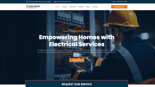 Electrical Company Website Template