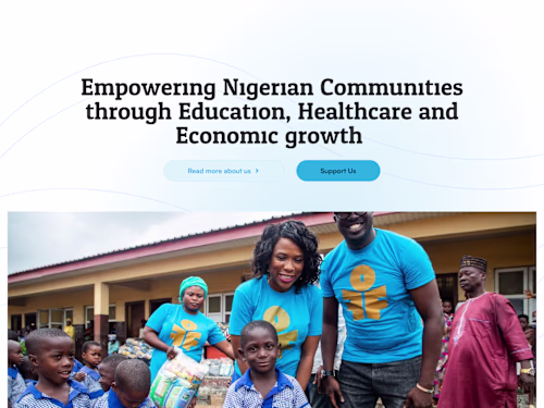 Website UI Design for Oladele Fajemirokun Foundation