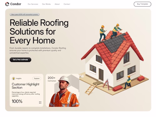 Condor Construction Website - Built In Framer
