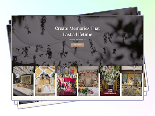 Luxury Wedding & Event Management Company Website