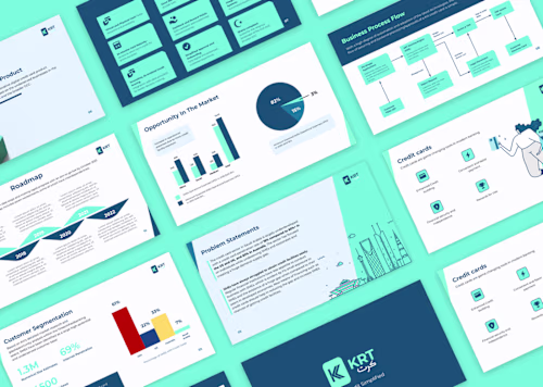 KRT | Fintech Investor PitchDeck (Design + Template)