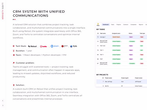 CRM System with Unified Communications