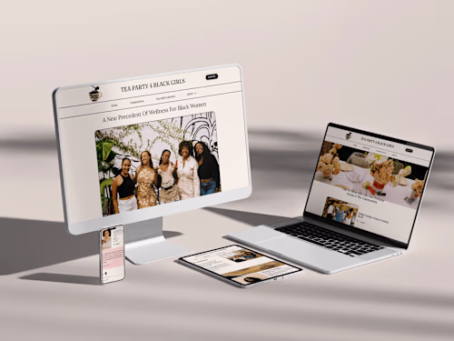 Tea Party 4 Black Girls | Website Design