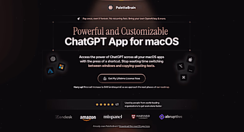 PaletteBrain - ChatGPT for macOS