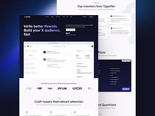 Typetter - SaaS Framer Template