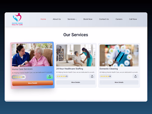 Website & App Development for Helping Hand Health Care Ltd