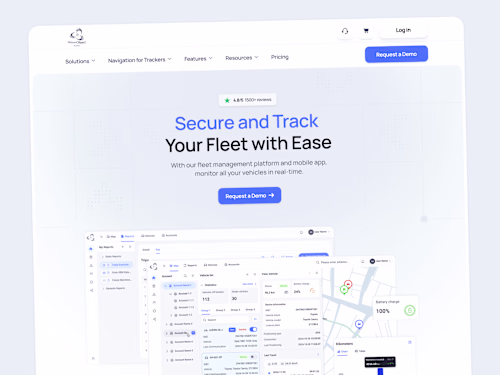 Marketing Website for IoT Fleet Management Platform