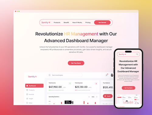 Sortify | SAAS Responsive Landing Page 