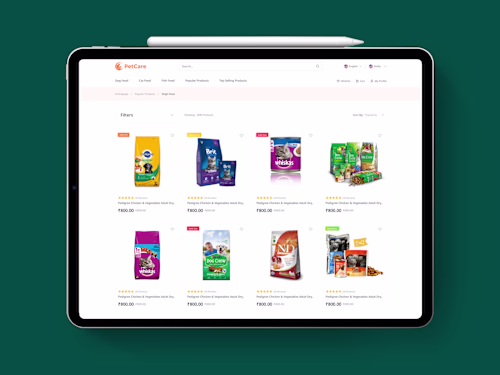 E-commerce Pet Food Website