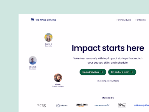 We Make Change – Website Redesign