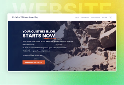 Nicholas Whitaker Personal Brand & Website Revamp