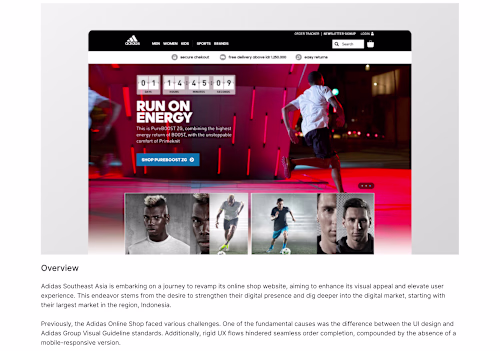 Transforming Adidas Indonesia Online Shopping Experience