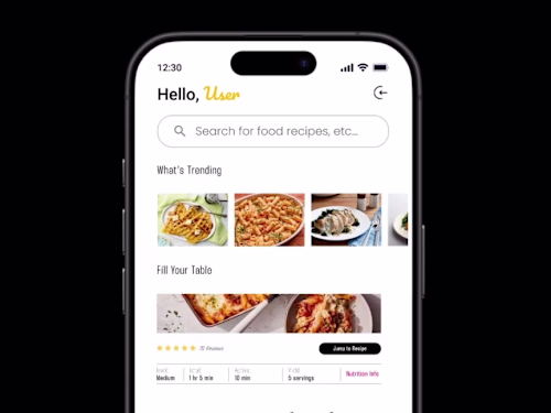 Interactive Food Recipe App