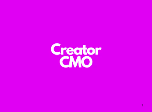 Creator to CMO: Marketing Strategy Development