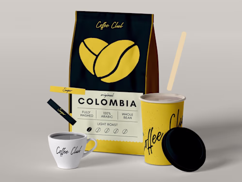 Coffee shop branding - Coffee Club