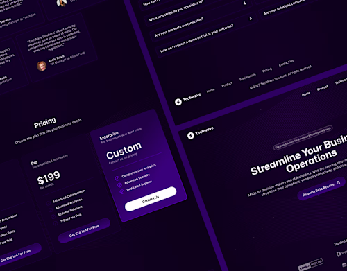 Techwave Landing Page