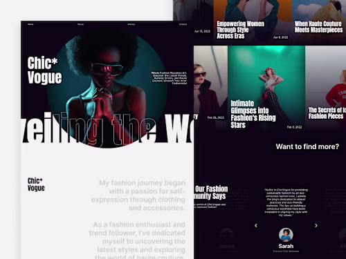 Chic Vogue - Framer Template