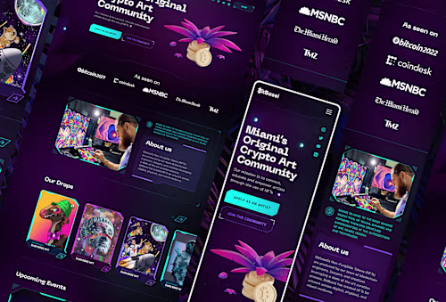 NFT Futuristic Website | Ui/Ux Design