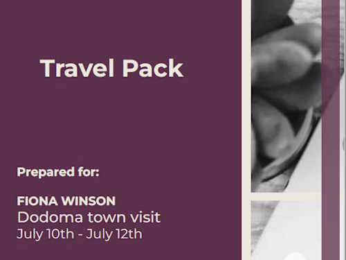 TRAVEL PLAN