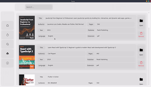 Qt Desktop App for browsing and downloading books