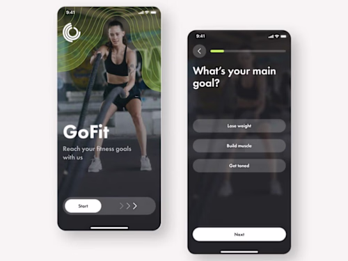 GoFIt - A Fitness Tracker App UI Design