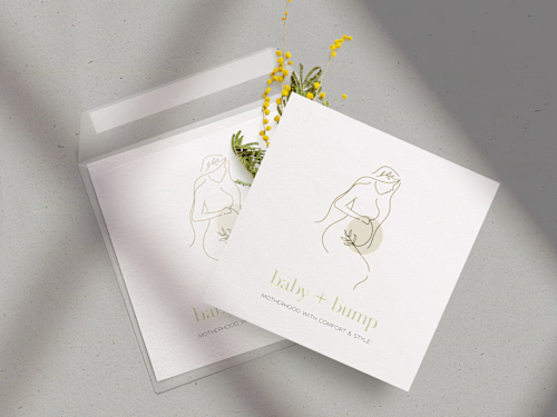 Baby + Bump logo design