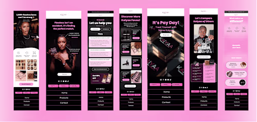 Email campaigns designed for a UK Cosmetics Brand. 💄