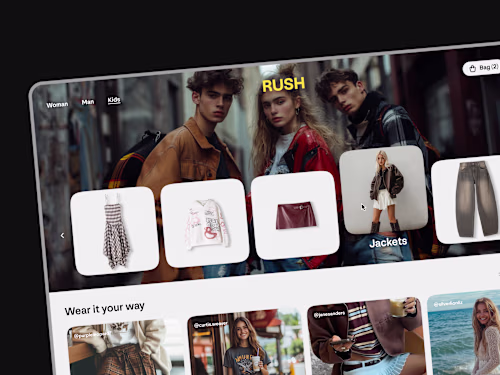 🛍️Web design for the fashion e-commerce shop | Hyperactive