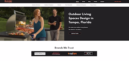 Responsive Web Design for Outdoor Goods company.