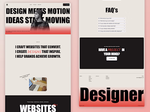 Design Orbit Landing Page Development