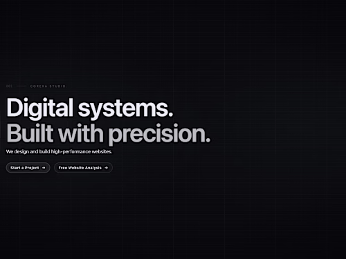 Corexa Studio | High-Performance Agency